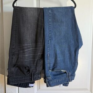 Old Navy Men's Black and Blue Slim Jeans